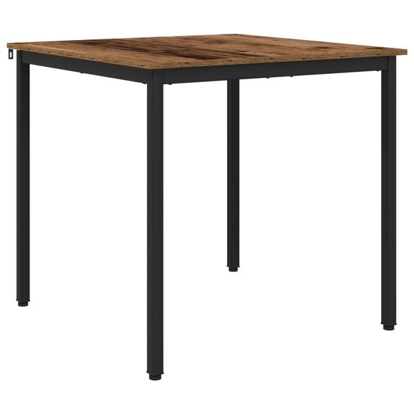 vidaXL Table de salle &agrave; manger / Table de repas M&Eacute;TAL