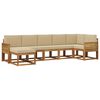 vidaXL Ensemble de canap&eacute;s d'ext&eacute;rieur 7 pc 7 place Naturel et Beige