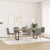 vidaXL Chaises &agrave; manger lot de 6 taupe tissu