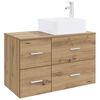 vidaXL Ensemble de mobilier de salle de bain 2 pc Ch&ecirc;ne artisanal