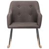 vidaXL Chaise &agrave; bascule Taupe Tissu