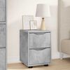 vidaXL Tables de chevet avec tiroir 2 pcs Gris b&eacute;ton 30,5 x 30 x 43 cm