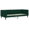 vidaXL Lit de jour avec gigogne et tiroirs vert fonc&eacute; 90x200cm velours