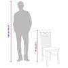 vidaXL Chaises &agrave; manger 2 pcs blanc bois massif caoutchouc