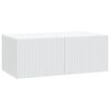 vidaXL Meuble TV mural Blanc 78,5 x 41 x 30 cm Bois d'ing&eacute;nierie