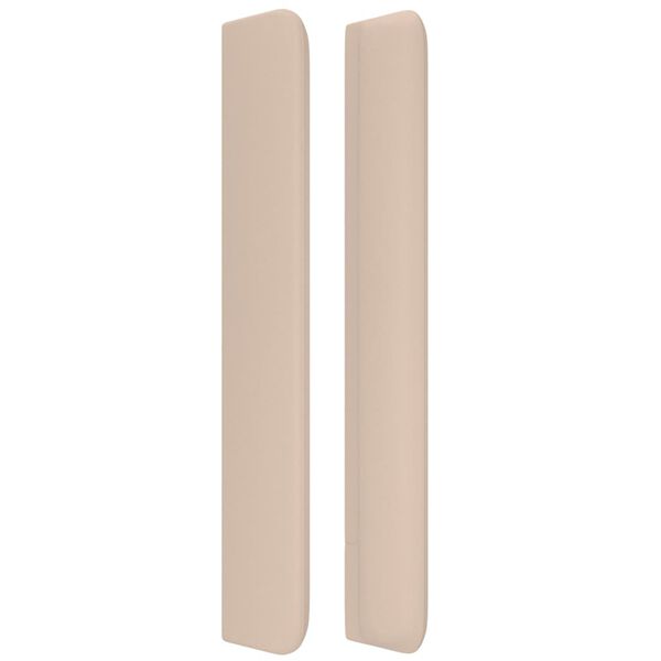 vidaXL T&ecirc;te de lit avec oreilles Cappuccino 83x16x118/128cm Similicuir