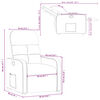 vidaXL Fauteuil inclinable Cr&egrave;me Tissu