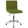 vidaXL Chaises pivotantes &agrave; manger lot de 4 vert clair velours