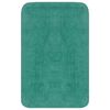 vidaXL Tapis de salle de bain 2 pcs Tissu Turquoise