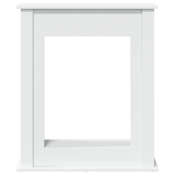 VidaXL Cadre de cheminée blanc 75x20x87,5 cm bois d'ingénierie
