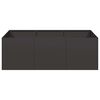 vidaXL Jardini&egrave;re noir 120x80x40 cm acier