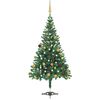 vidaXL Arbre de No&euml;l artificiel pr&eacute;-&eacute;clair&eacute;/boules 180 cm 564 branches