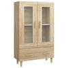 vidaXL Buffet haut Ch&ecirc;ne sonoma 70x31x115 cm Bois d'ing&eacute;nierie