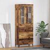 vidaXL Haut Armoire Bois Ancien 69,5 x 34 x 180 cm Bois d'ing&eacute;nierie