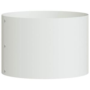 vidaXL Anneau de jardini&egrave;re Blanc 30 x 30 x 20 cm Acier lamin&eacute; &agrave; froid