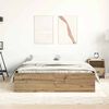 vidaXL Cadre de lit sans matelas ch&ecirc;ne artisanal 160x200 cm