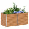 vidaXL Jardini&egrave;re sur&eacute;lev&eacute;e Marron Clair 160 x 80 x 77 cm