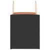 vidaXL Sacs en papier 50 pcs avec poign&eacute;es noir 32x22x24 cm