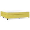 vidaXL Sommier &agrave; lattes de lit avec matelas Vert 200x200 cm Tissu