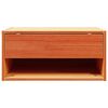 vidaXL Table de chevet avec tiroir 2 pcs Brun cire 50 x 32,5 x 24 cm