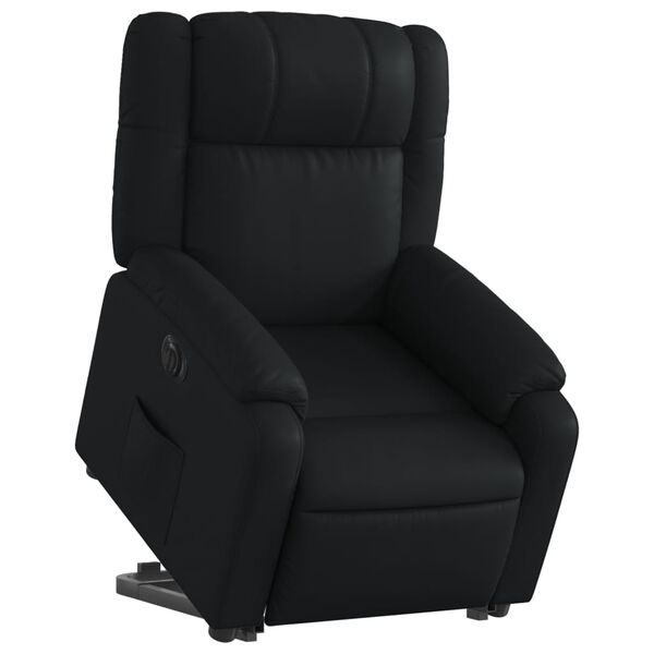 vidaXL Fauteuil inclinable &eacute;lectrique noir similicuir