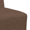 vidaXL Unit&eacute; de Sofa Modulaire Sans Accoudoirs 2 pcs Marron