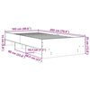 vidaXL Cadre de lit sans matelas ch&ecirc;ne marron 100x200 cm