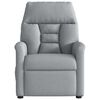 vidaXL Fauteuil inclinable Gris clair Tissu