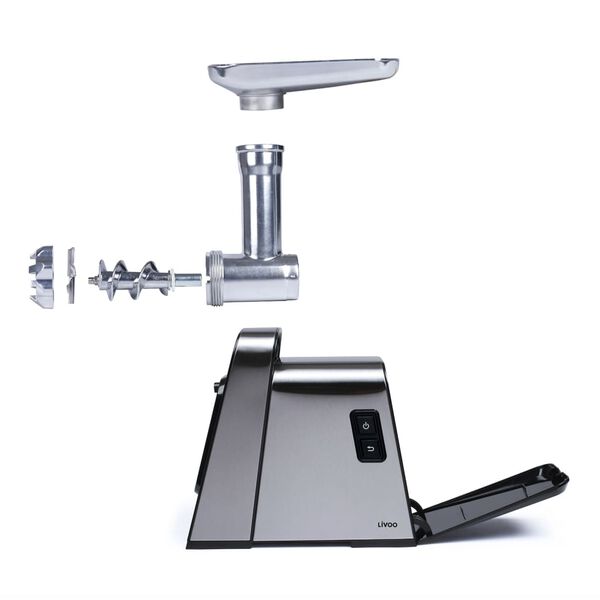 Livoo Hachoir &agrave; viande 500 W Aluminium Gris