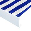 vidaXL Toile d'auvent Bleu et blanc 450x300 cm