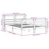 vidaXL Cadre de lit sans matelas 140x200 cm bois massif de pin