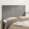 vidaXL T&ecirc;te de lit Gris clair 144 x 5 x 118/128 cm Velours