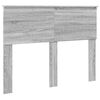 vidaXL Cadre de lit Gris Sonoma 135 x 190 cm Pin massif