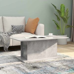 vidaXL Table basse gris b&eacute;ton 102x55,5x40 cm bois d'ing&eacute;nierie
