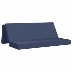 vidaXL Canap&eacute;-lit pliable 180 x 67 x 45 cm Bleu