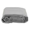 vidaXL B&acirc;che gris 1,5x6 m 650 g/m&sup2;