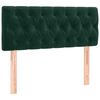 vidaXL Sommier &agrave; lattes de lit avec matelas vert fonc&eacute; 120x190 cm