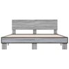 vidaXL Cadre de lit sans matelas sonoma gris 160x200 cm