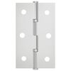 vidaXL Charni&egrave;re Uni 2 pcs Argent&eacute; 58 x 35 x 1 mm Acier