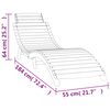 vidaXL Chaises longues lot de 2 avec table blanc bois massif d'acacia