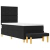 vidaXL Lit &agrave; ressorts avec matelas Noir 80 x 200 cm tissu