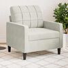 vidaXL Fauteuil Cr&egrave;me 60 cm Velours