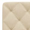 vidaXL Coussin de t&ecirc;te de lit cr&egrave;me 140 cm tissu
