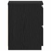vidaXL Cabinet de chevet avec tiroir 2 pcs Chêne noir 30 x 30 x 40 cm