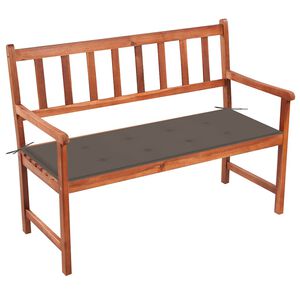 vidaXL Banc de jardin avec coussin 120 cm Bois d'acacia massif