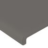 vidaXL T&ecirc;te de lit Gris 200x5x118/128 cm Similicuir