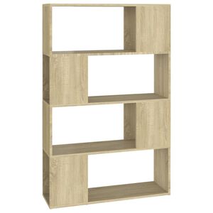 vidaXL Biblioth&egrave;que/S&eacute;parateur de pi&egrave;ce Ch&ecirc;ne Sonoma 80x24x124,5 cm