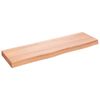 vidaXL Comptoir de salle de bain marron 100x30x(2-6) cm bois trait&eacute;