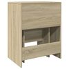 vidaXL Coiffeuse et tabouret ch&ecirc;ne sonoma 60x40x113,5 cm