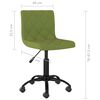 vidaXL Chaises pivotantes &agrave; manger lot de 2 vert clair velours